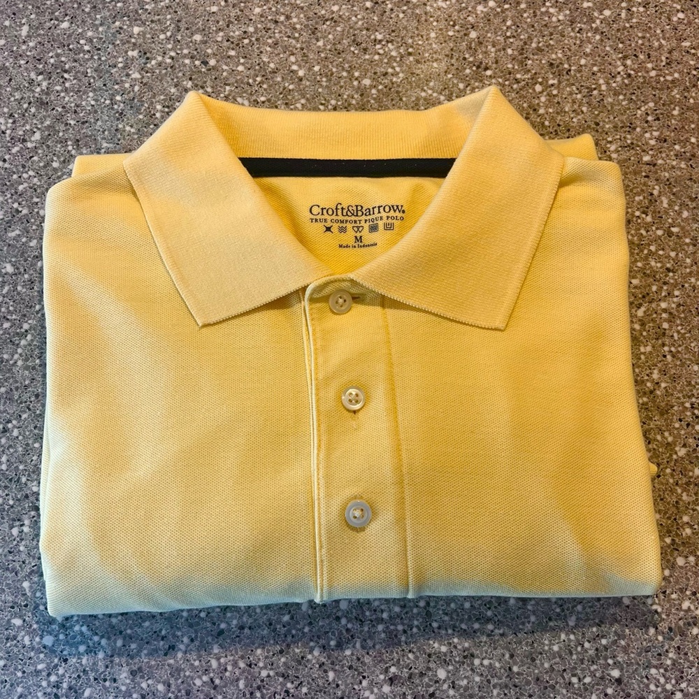 Croft & Barrow Yellow Polo Shirt